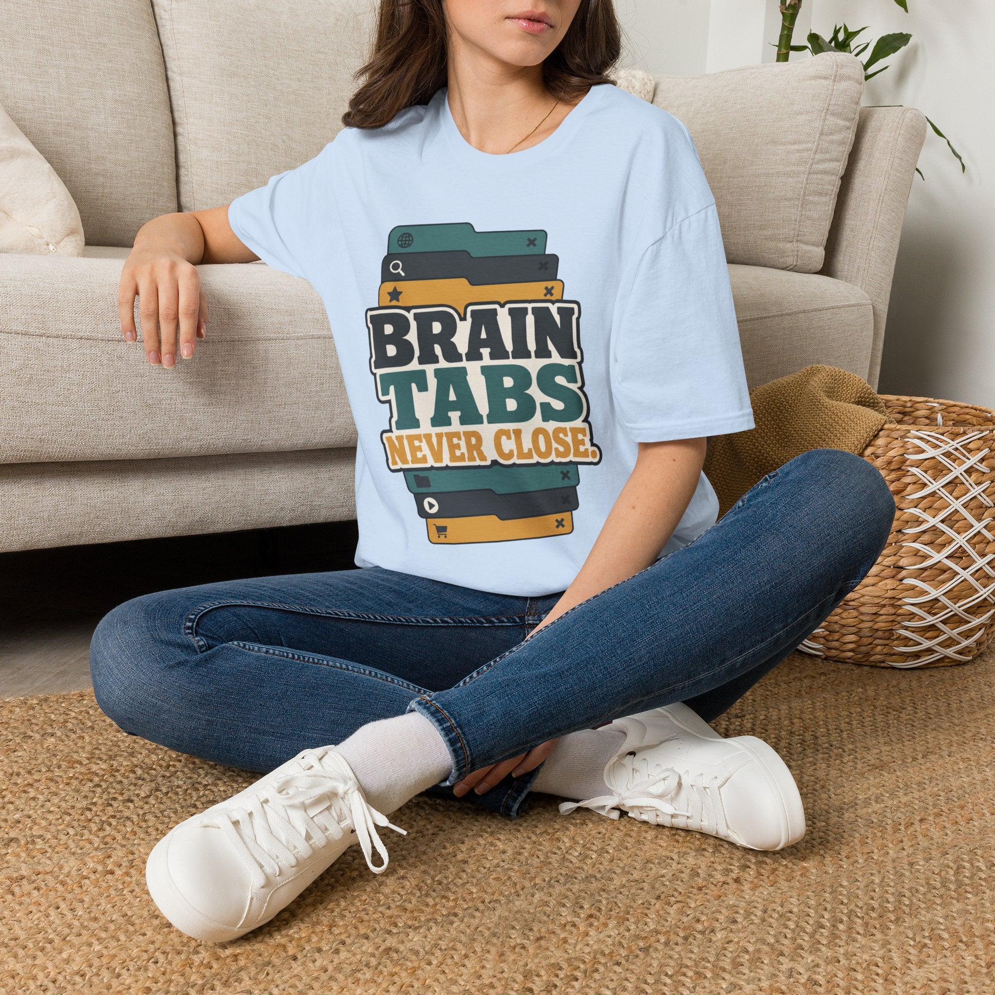 Brain Tabs Never Close T-Shirt