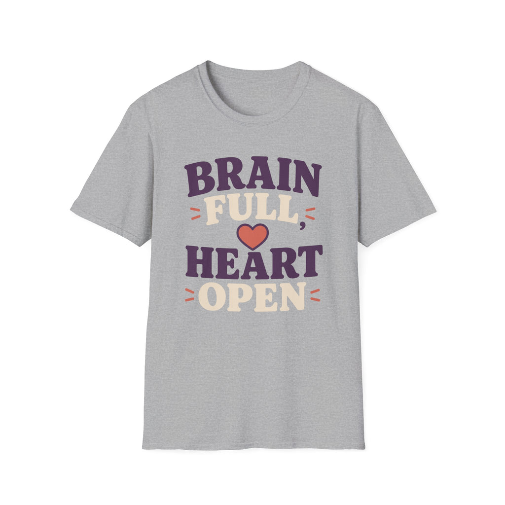 Brain Full Heart Open T-Shirt