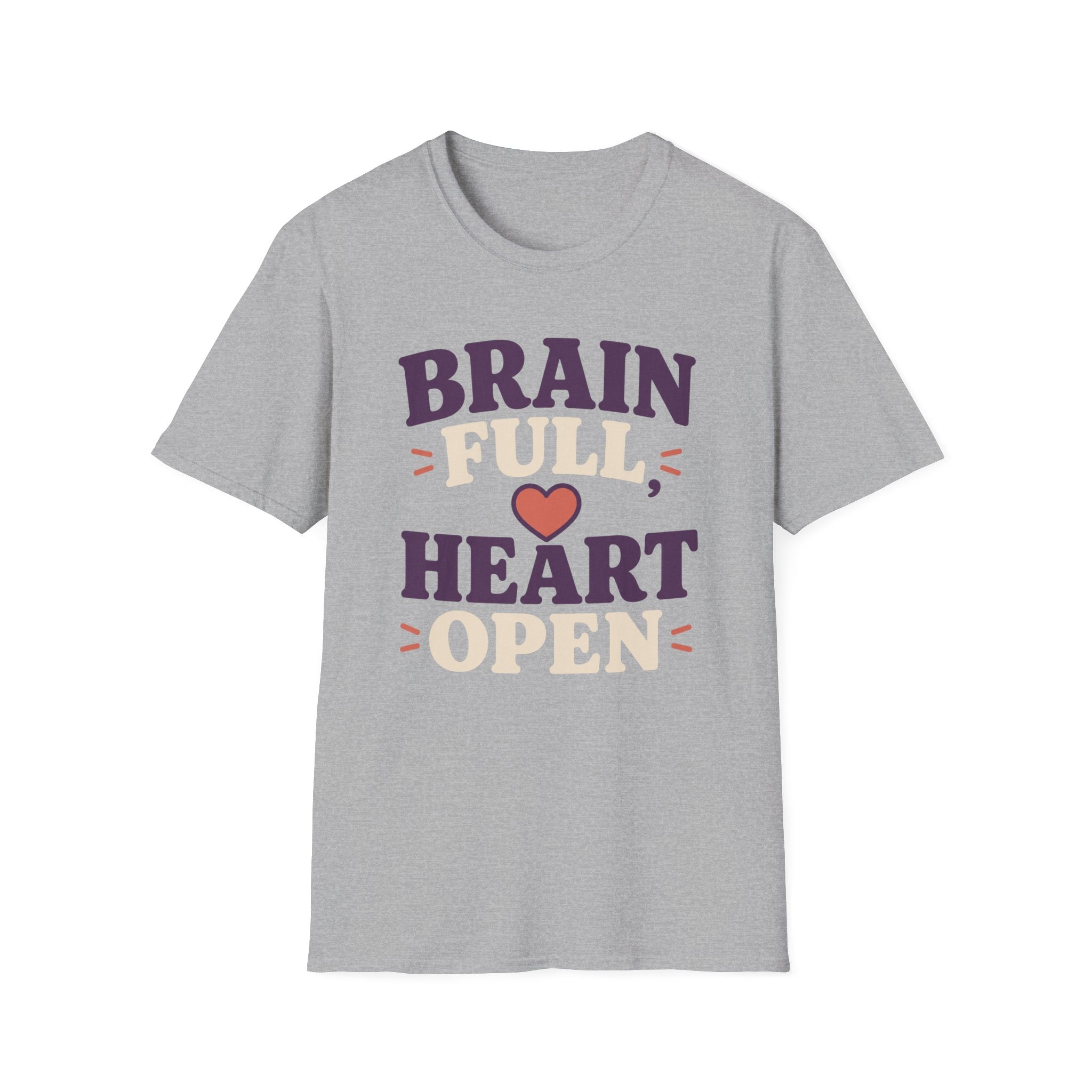 Brain Full Heart Open T-Shirt