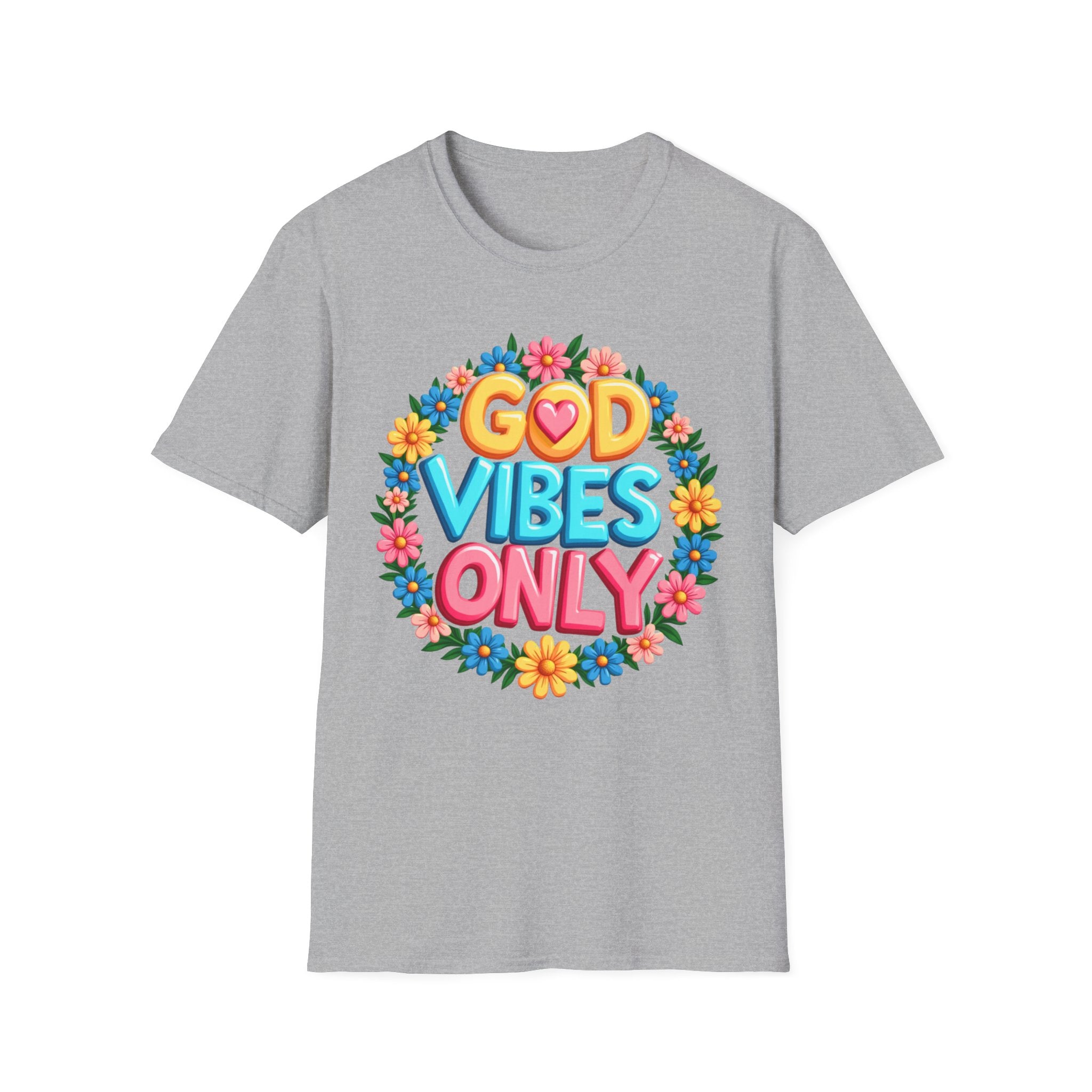 God Vibes Only Flower T-Shirt