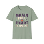 Brain Full Heart Open T-Shirt