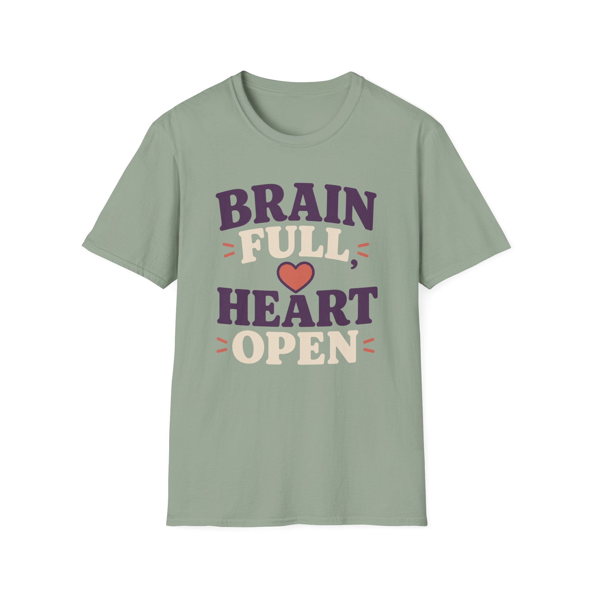 Brain Full Heart Open T-Shirt