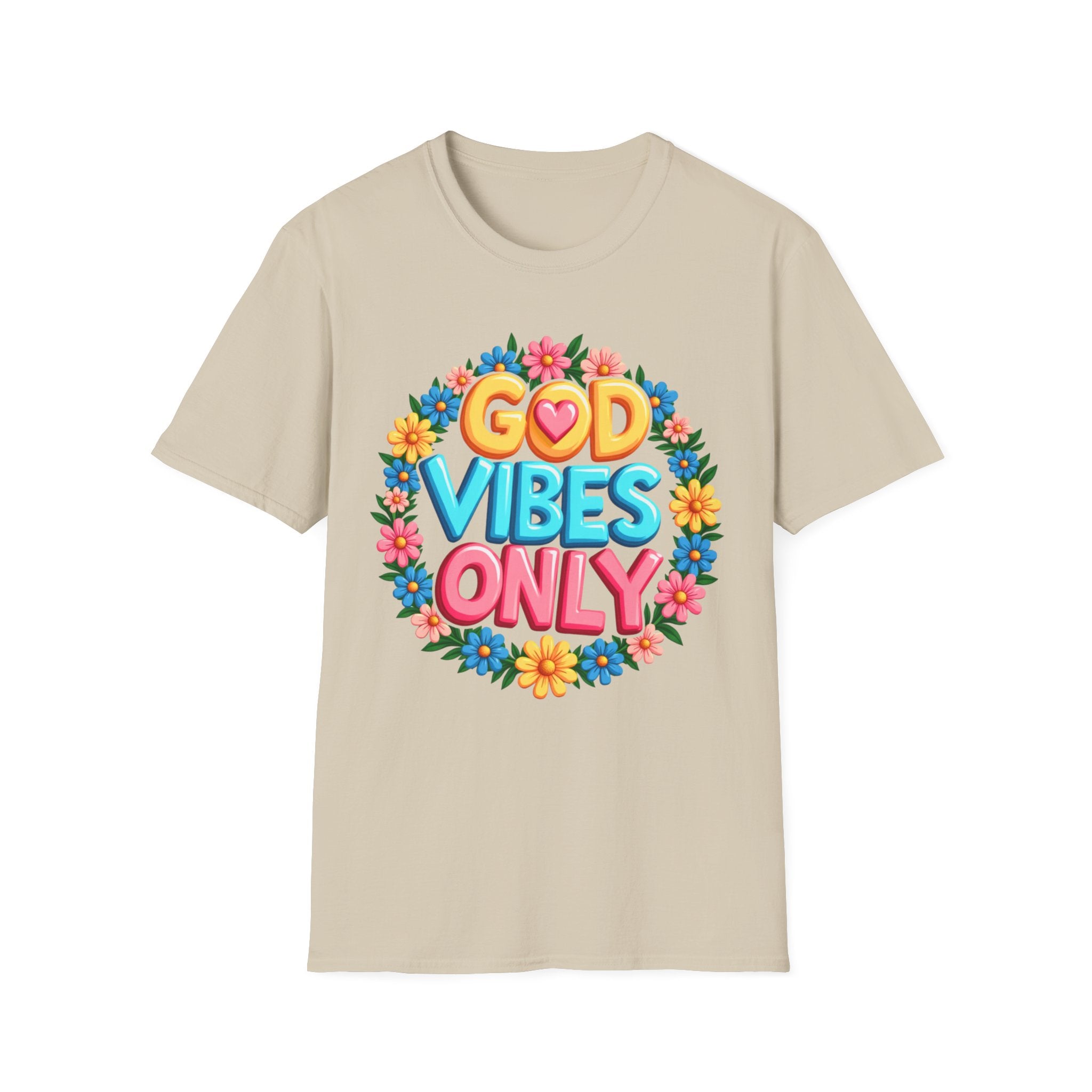 God Vibes Only Flower T-Shirt