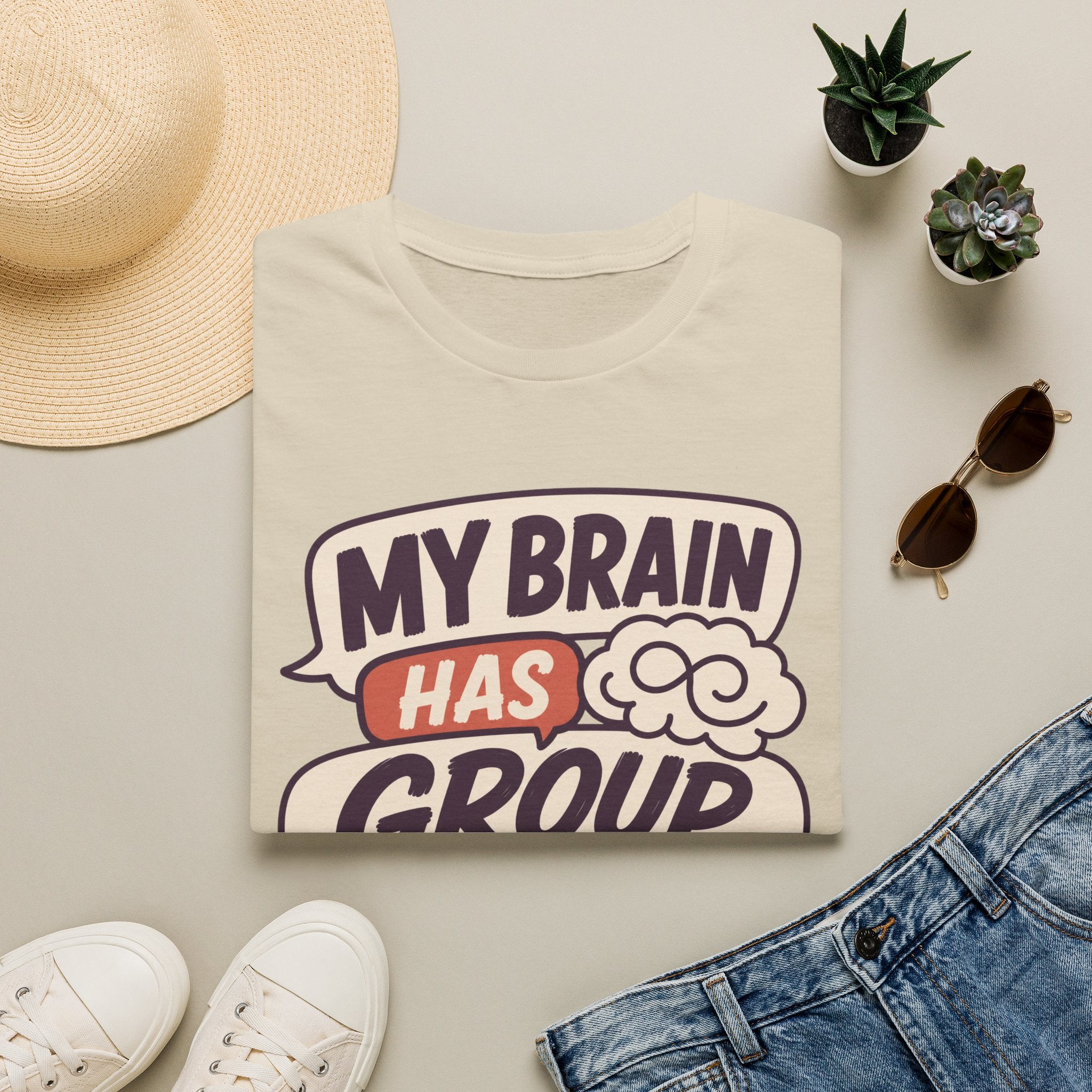 My Brain Has Group Chats T-Shirt