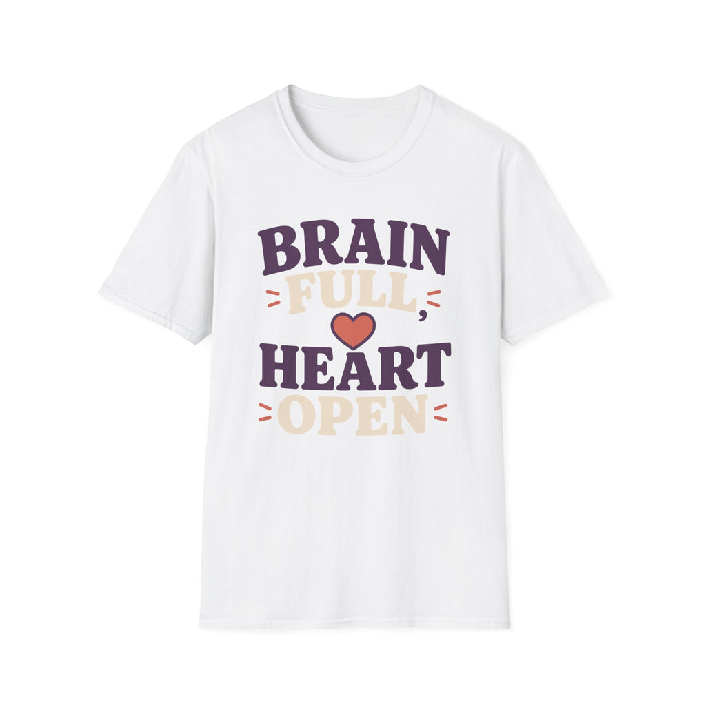 Brain Full Heart Open T-Shirt