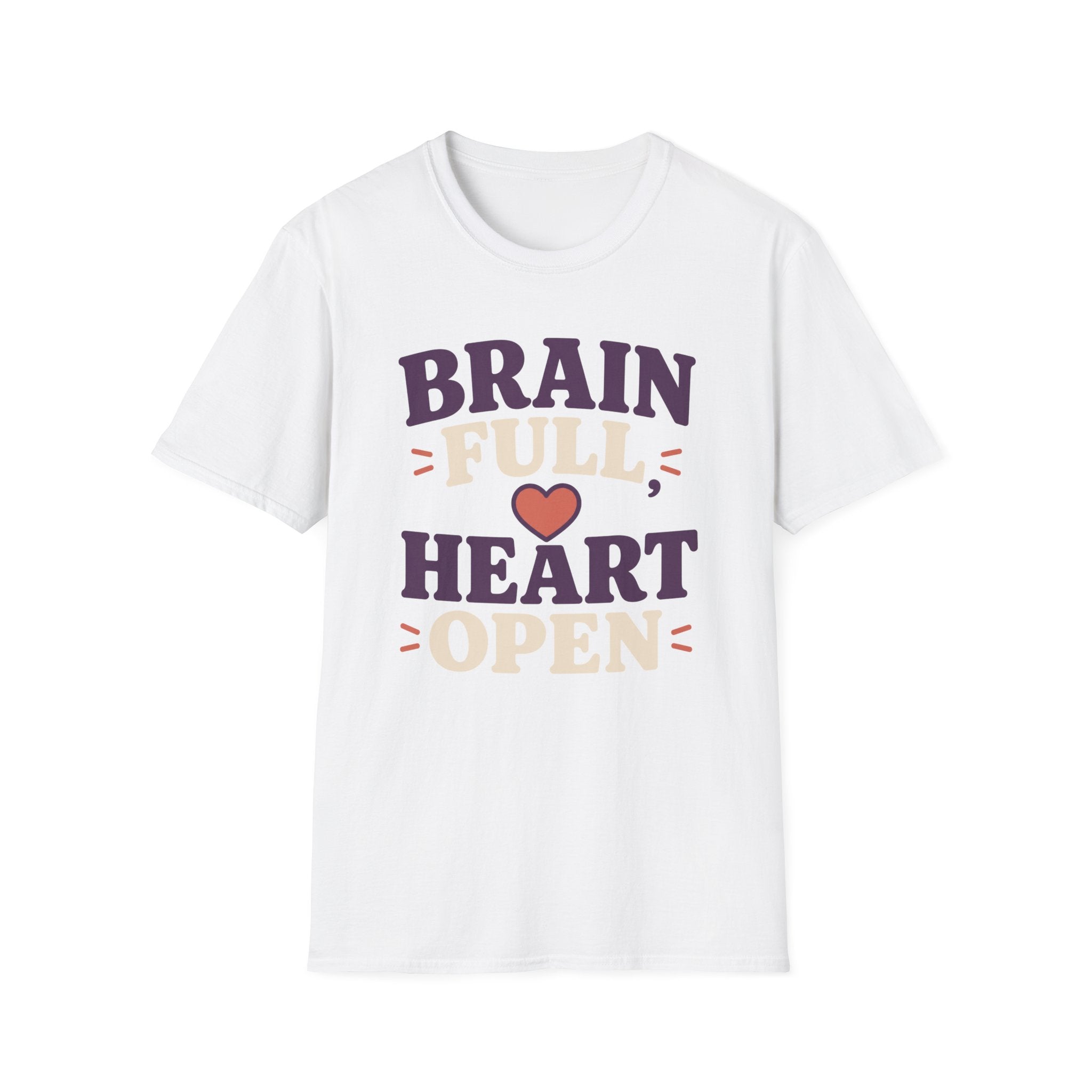 Brain Full Heart Open T-Shirt